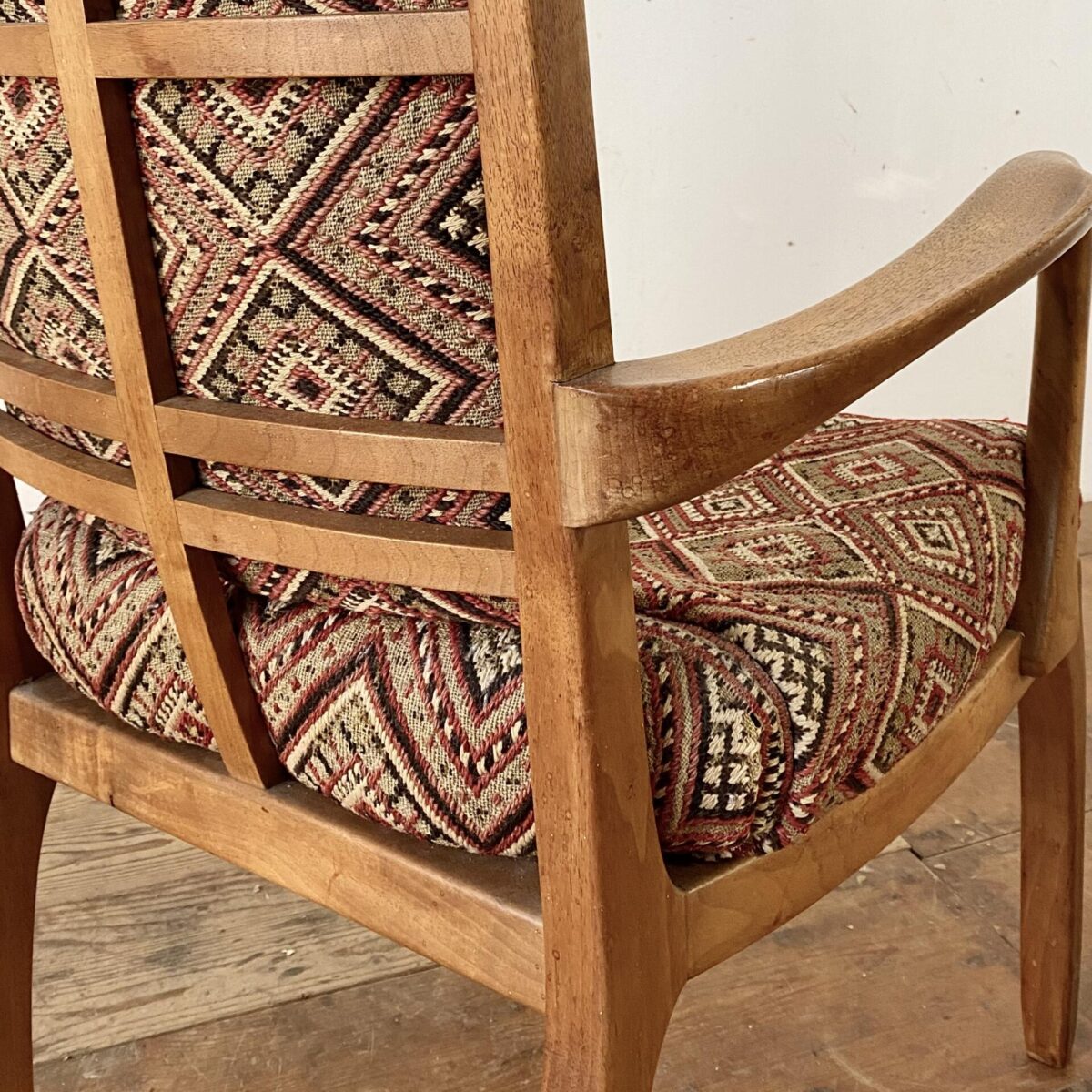 Antike Safari Sessel Armlehnstühle Nussbaum